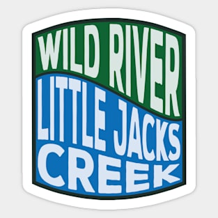 Little Jacks Creek Wild River Wave Sticker